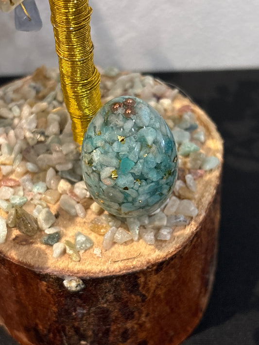 Petit œuf Orgonite Amazonite