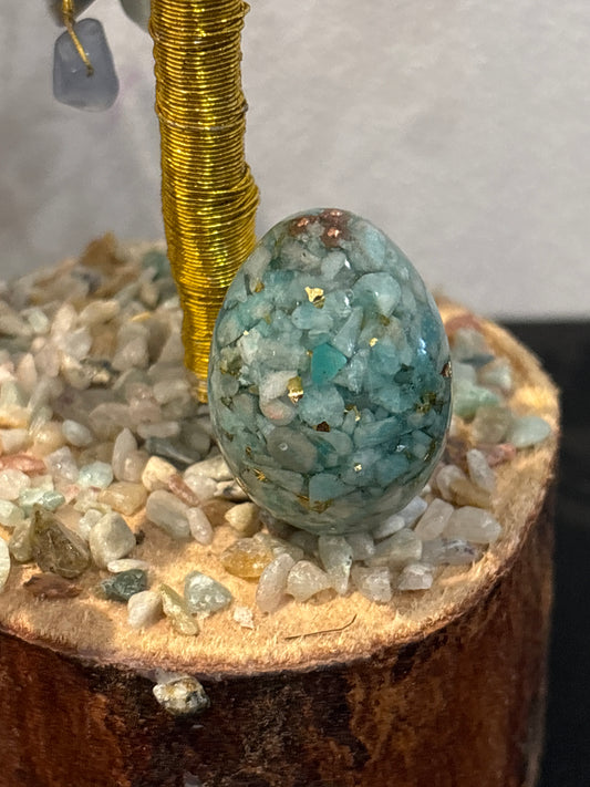 Petit œuf Orgonite Amazonite